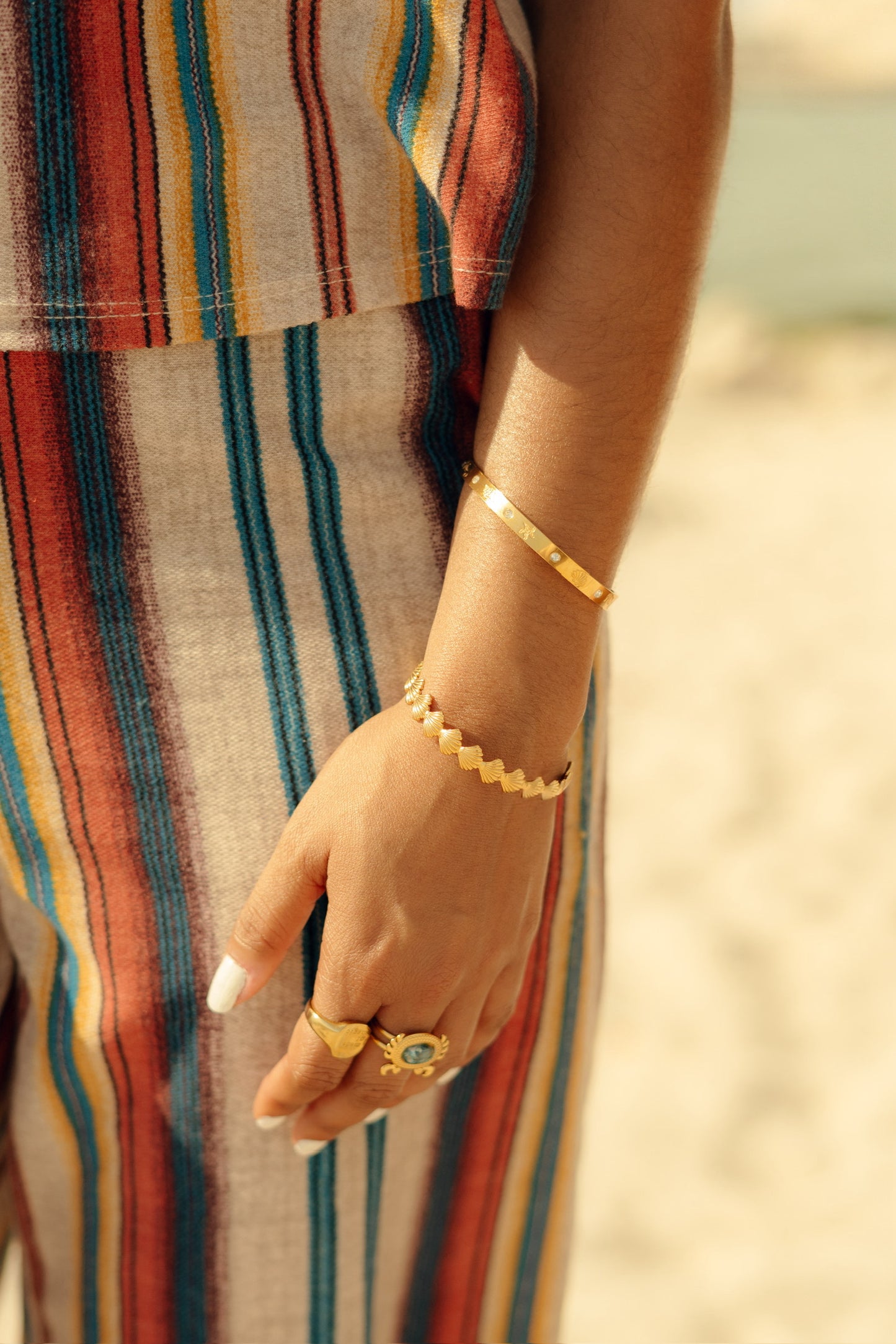 Oceanic Half Bangles