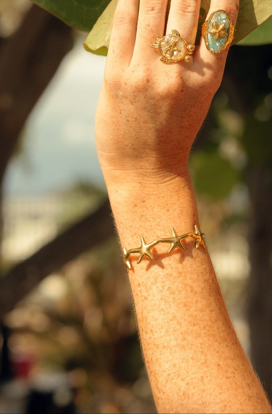 Bold Starfish Bangle