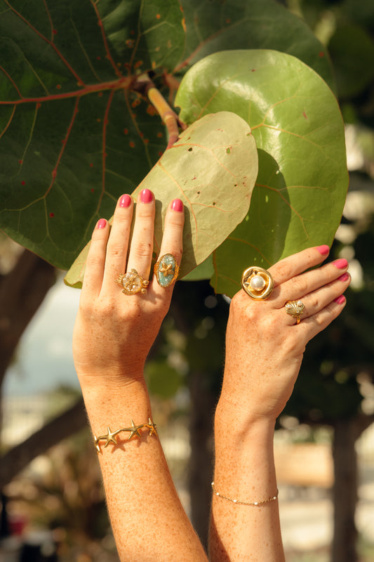 Elevated Scallop Ring