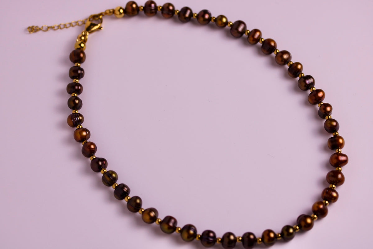 Cocoa Pearl Necklace