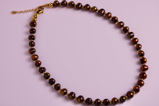 Cocoa Pearl Necklace