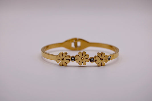 Golden Daisy Bangle
