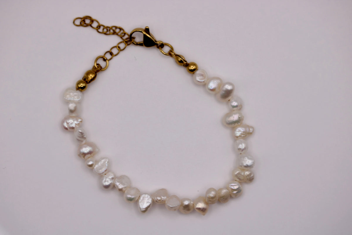 Asymmetrical Pearl Bracelets in Various Colors