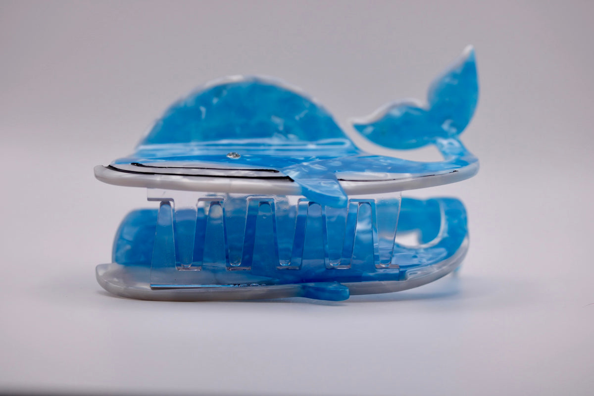 Big Whale Hair Clips