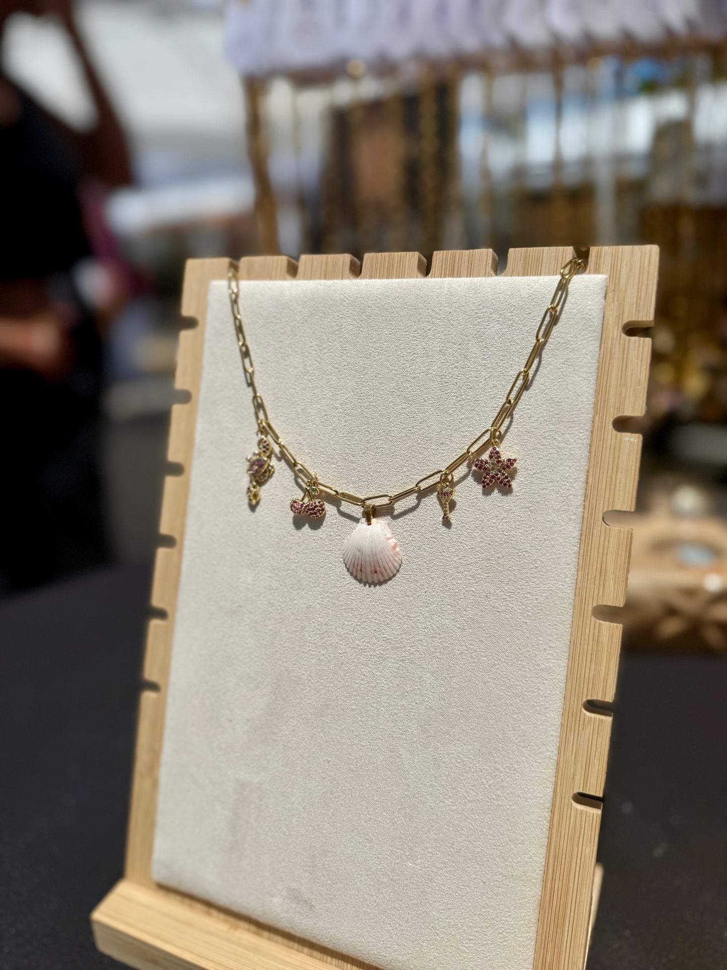 The Charmed Necklace - Crabby Seashell Edition