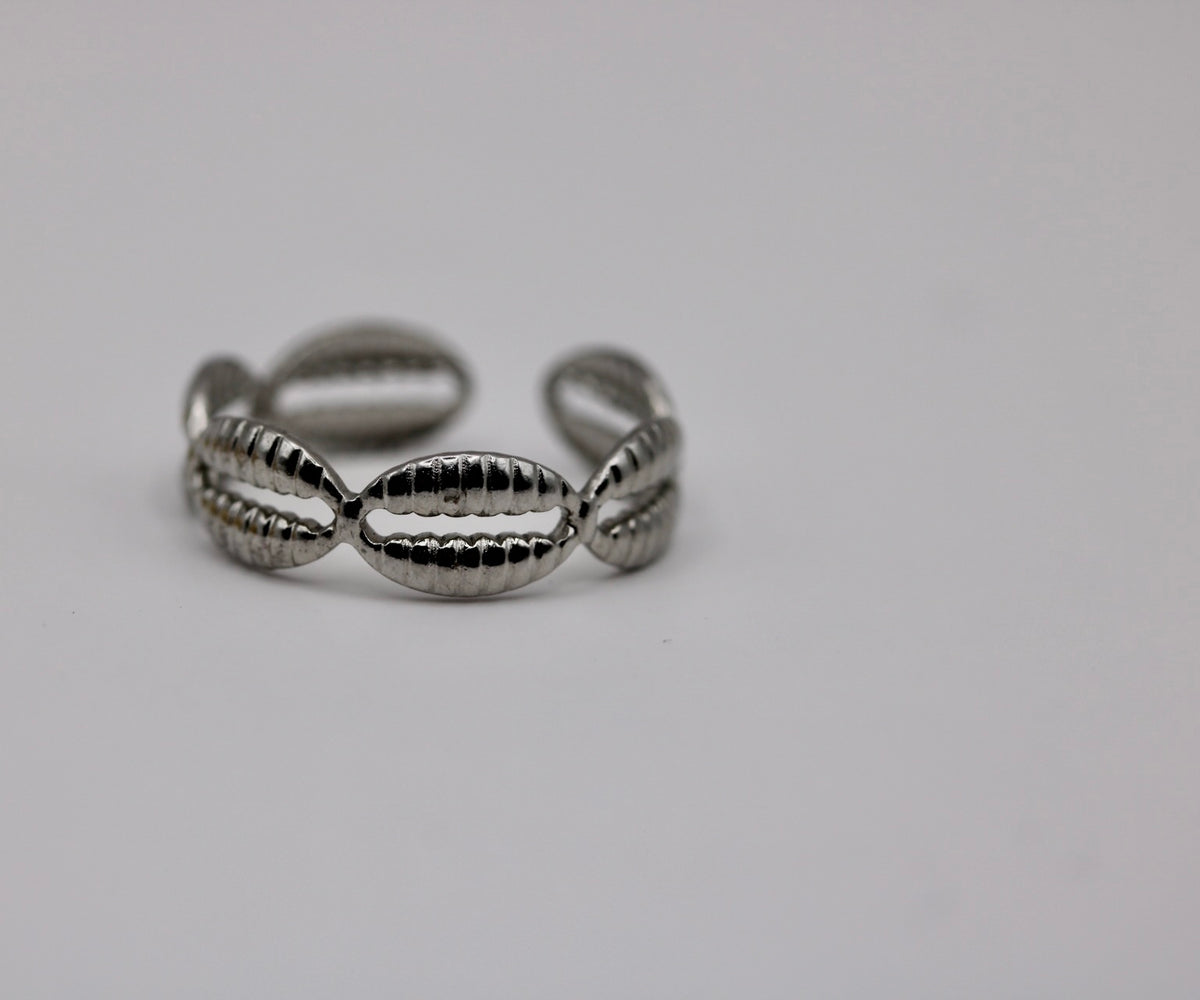 Forever Cowrie in Silver + Gold