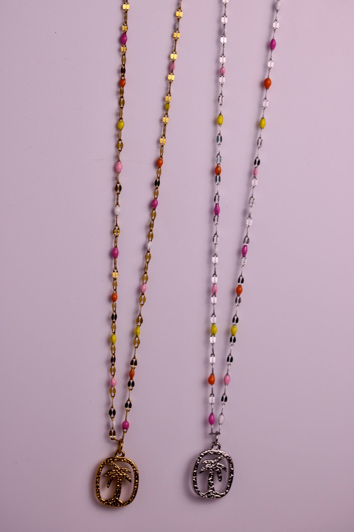 Postcard from Paradise Necklace in Silver + Gold