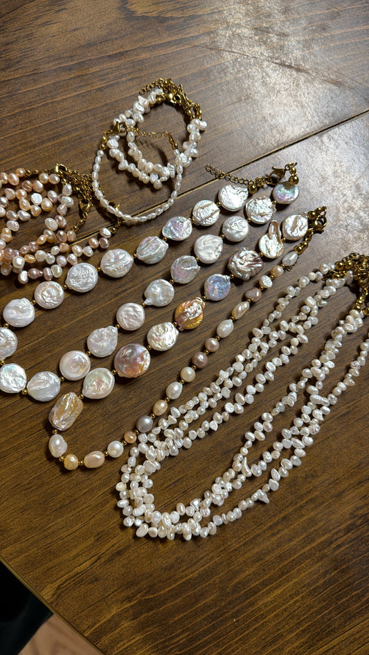 Pearl Coin Necklace