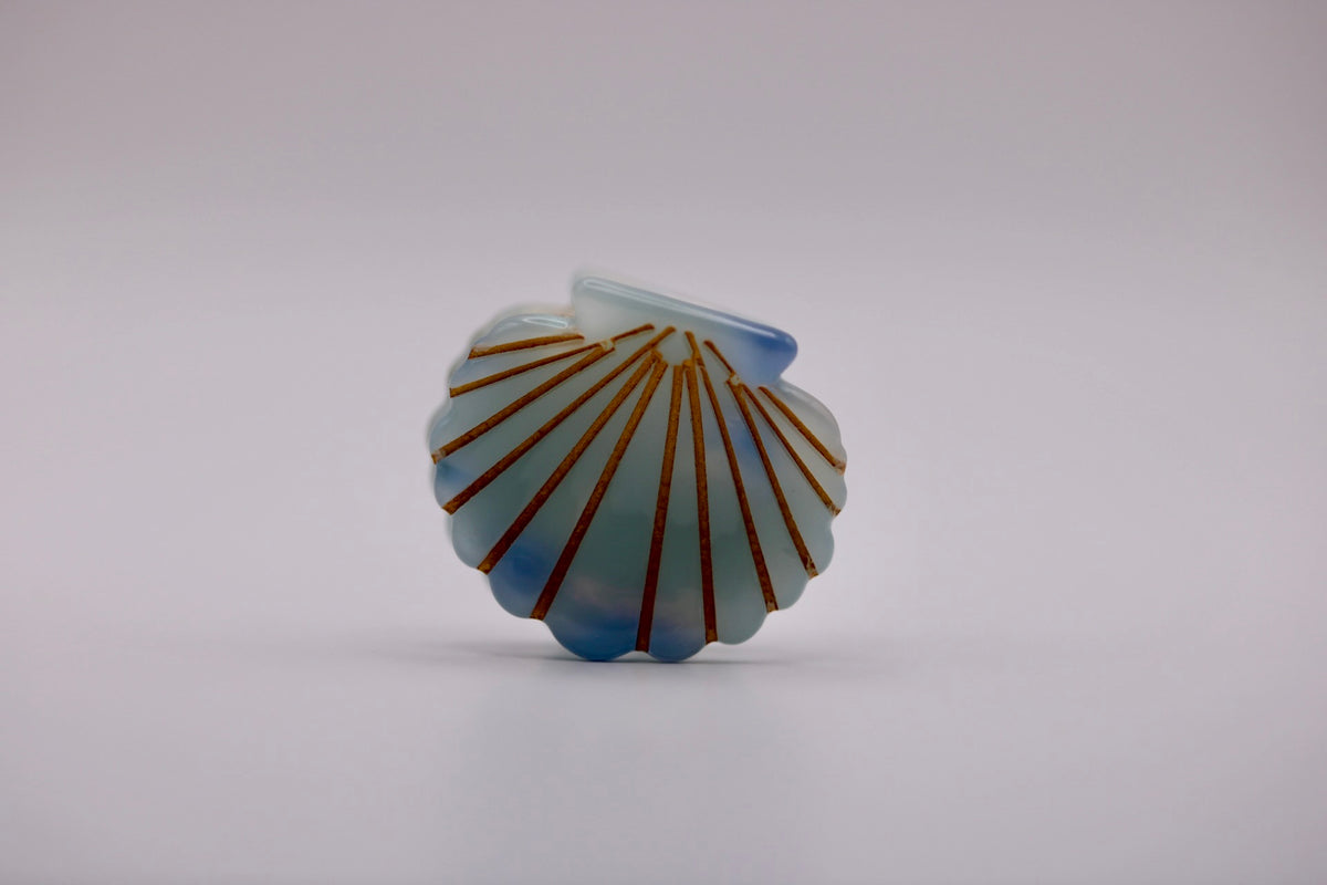 Mini Scallop Hair Clips in Various Colors