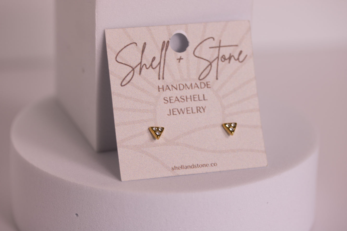 Coastal Triangle Petite Studs