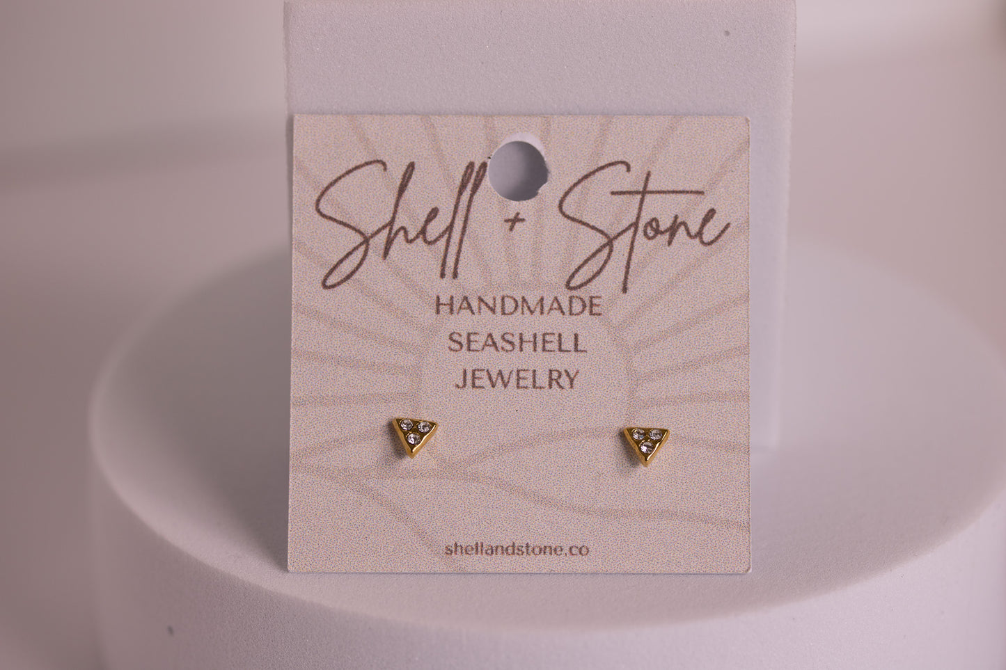 Coastal Triangle Petite Studs