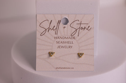 Coastal Triangle Petite Studs
