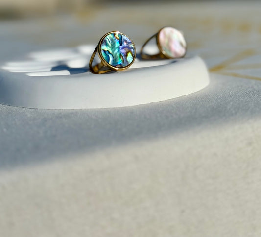 Abalone Shell Ring