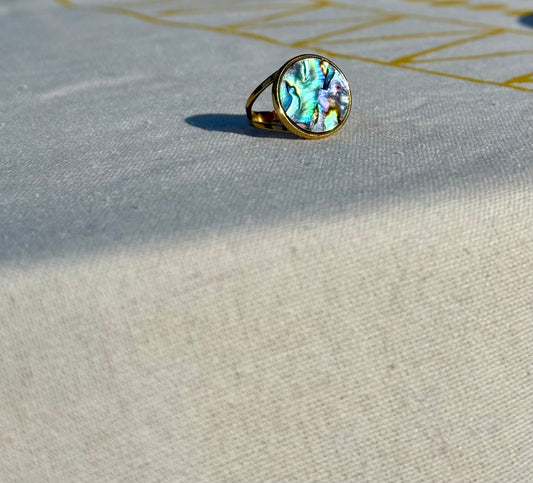 Abalone Shell Ring