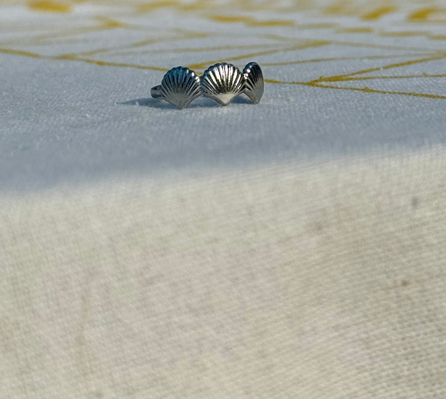 Seashell Halo Ring