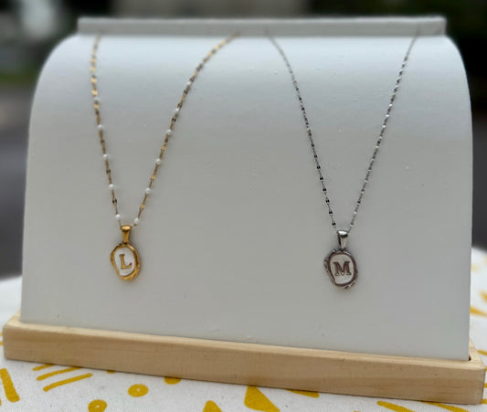 The Seaside Initial Necklace - Drift Edition