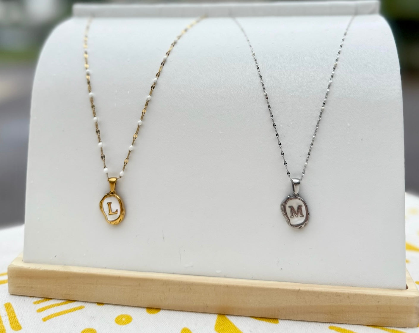 The Seaside Initial Necklace - Drift Edition