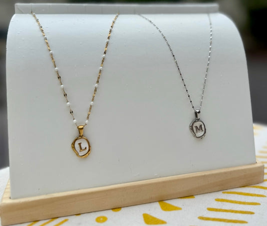 The Seaside Initial Necklace - Drift Edition