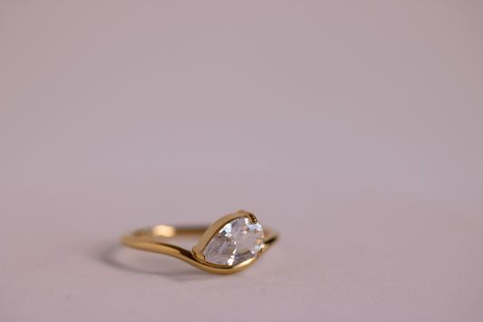 Luminous Teardrop Ring