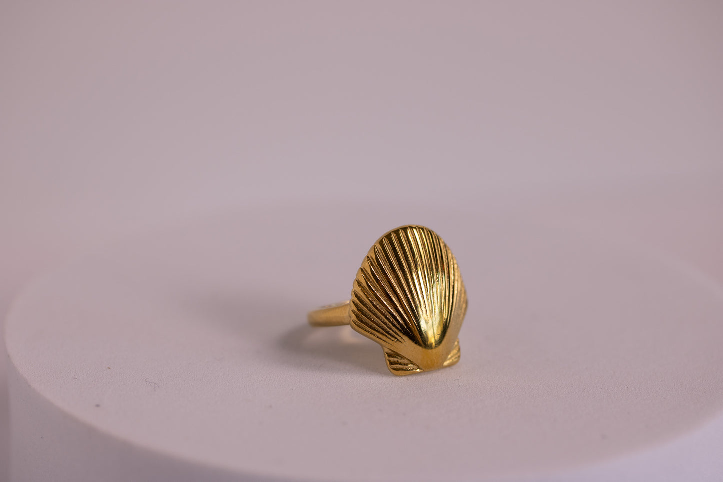 Golden Seashell Ring