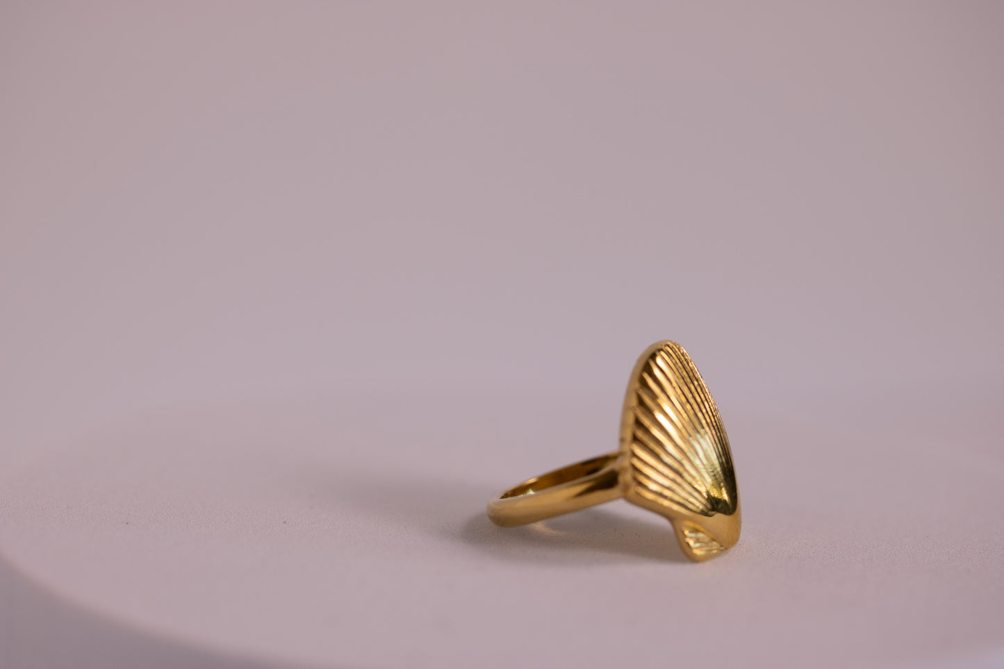 Golden Seashell Ring