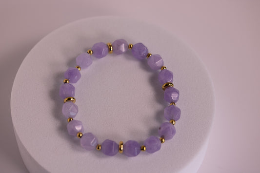 Lavender Tides Bead Bracelet