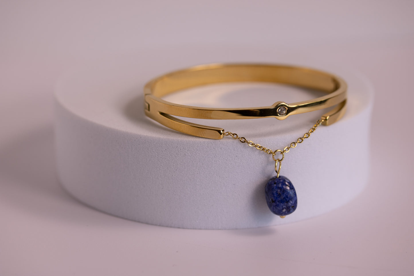 Shoreline Charm Bangle in Green + Blue