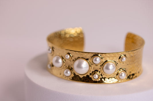 Seapearl Weave Bangle