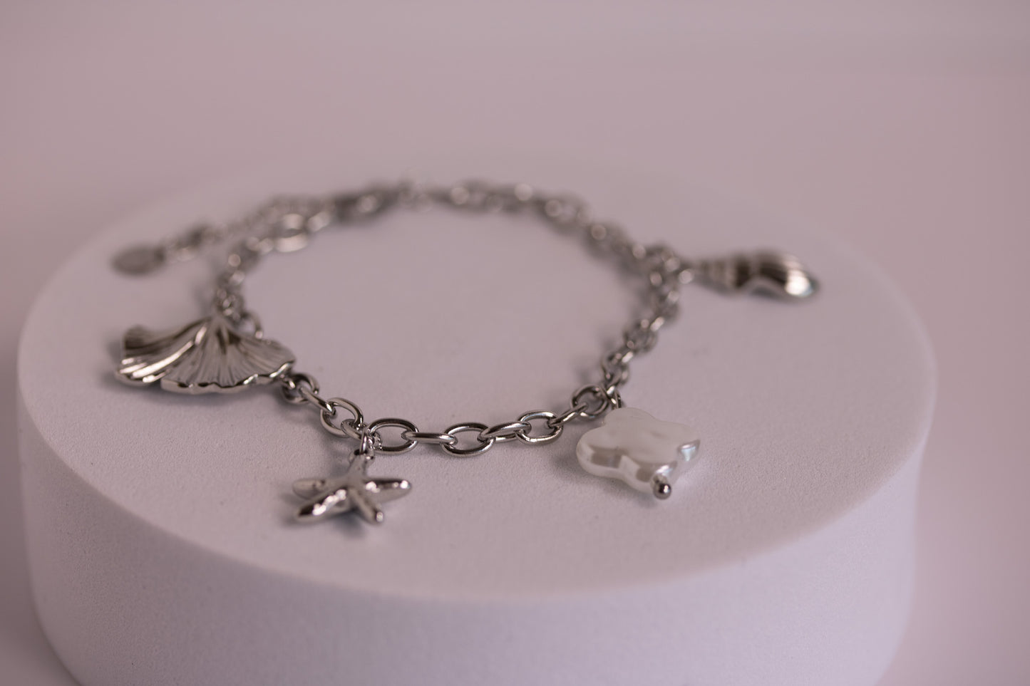 Seabreeze Silver Charm Bracelet