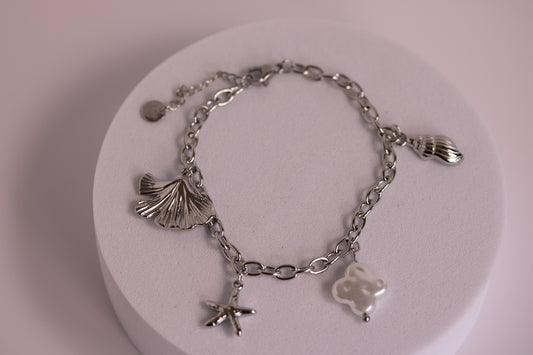 Seabreeze Silver Charm Bracelet