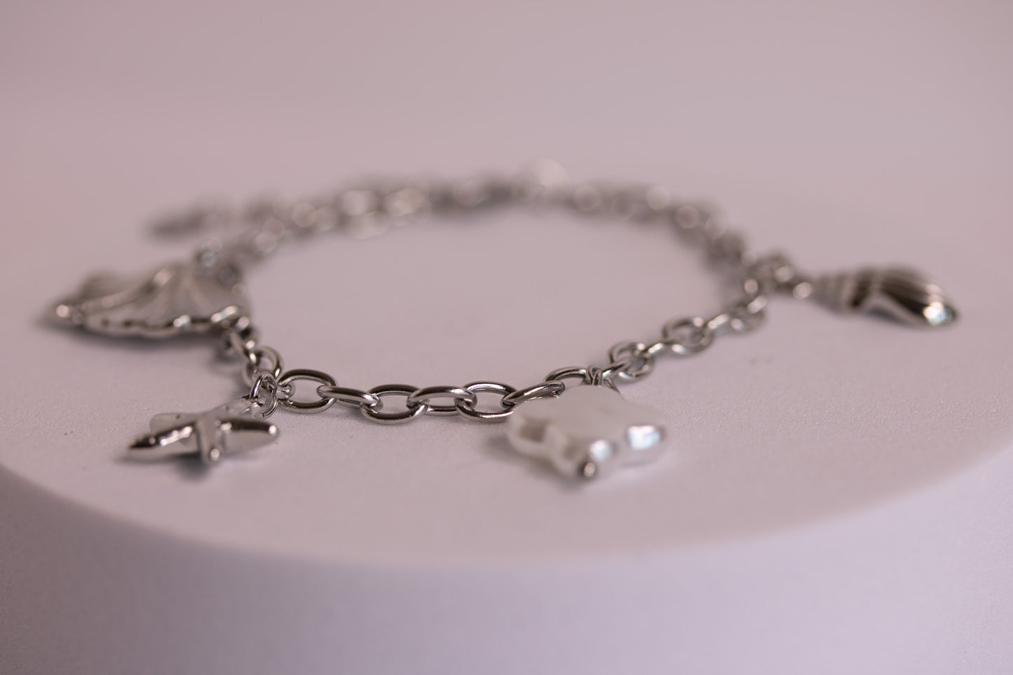 Seabreeze Silver Charm Bracelet