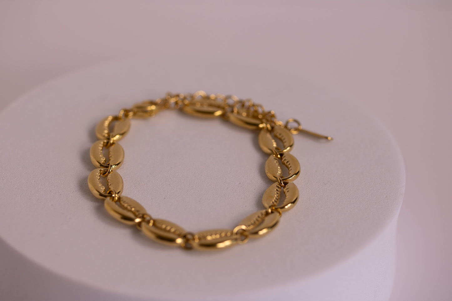 Cowrie Bracelet in Gold, Silver, and Two Toned