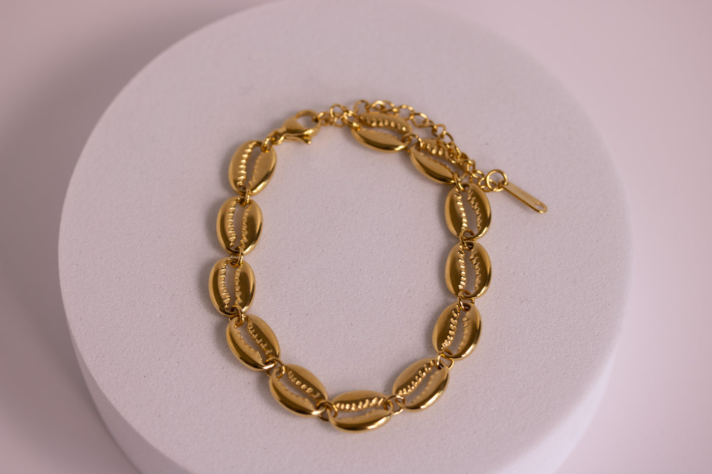 Cowrie Bracelet in Gold, Silver, and Two Toned