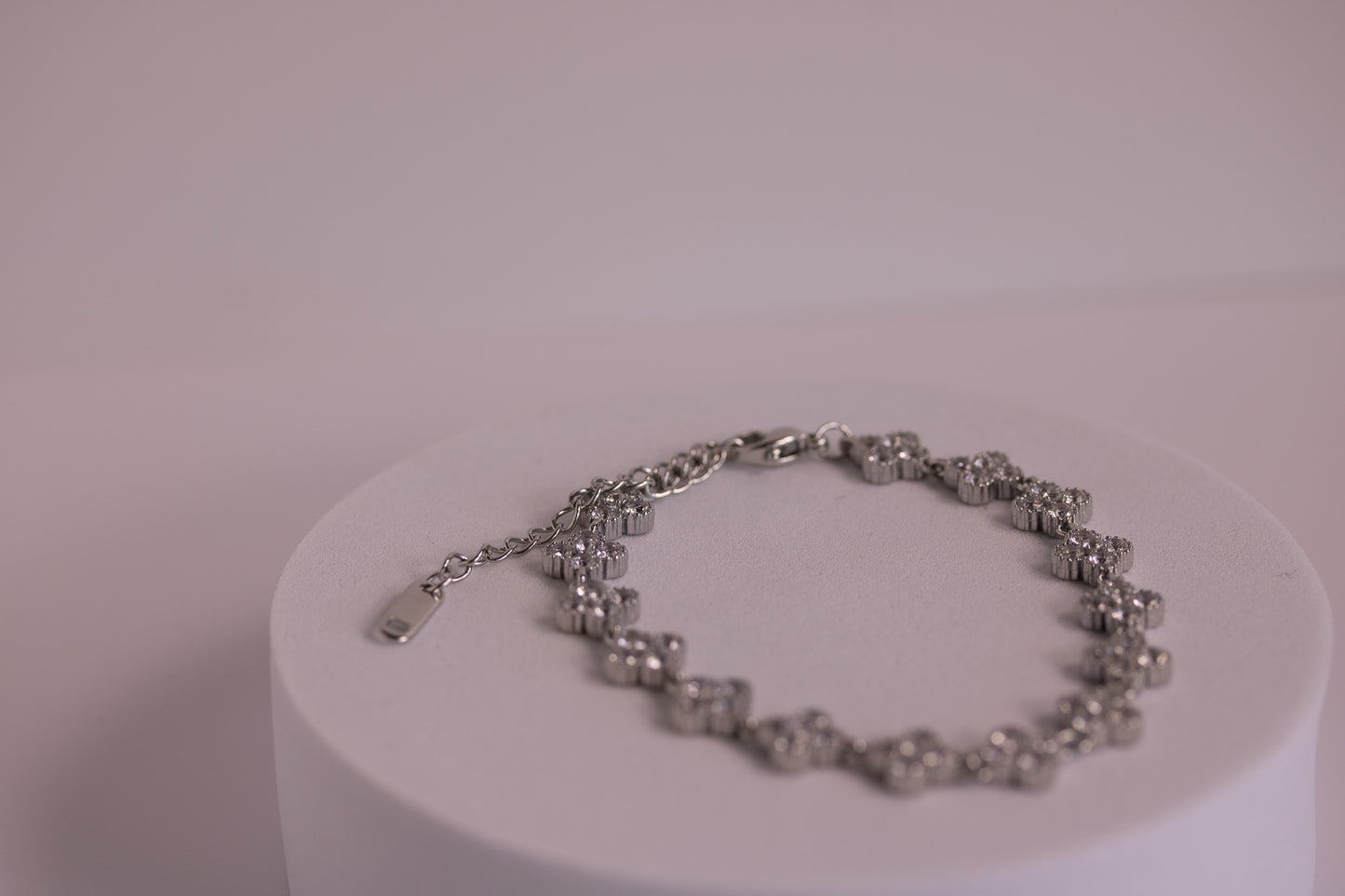 Tidepetal Crystal Bracelet in Silver + Gold