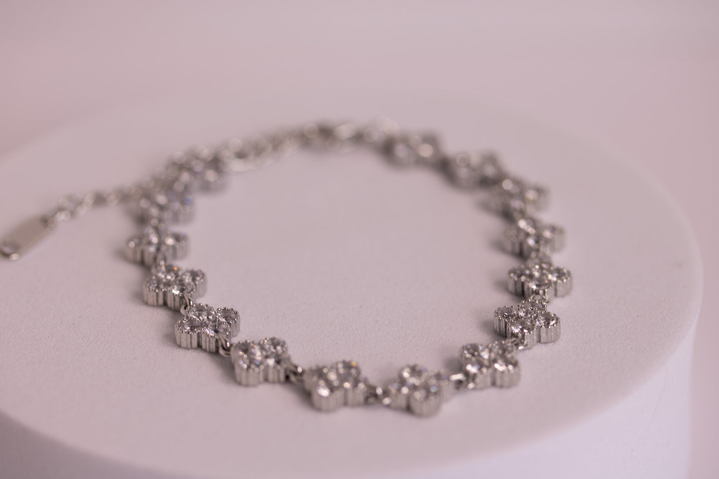 Tidepetal Crystal Bracelet in Silver + Gold