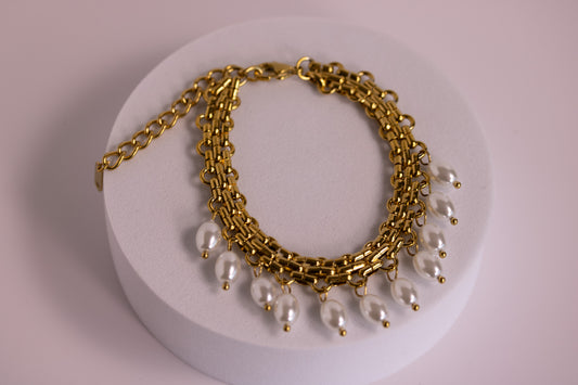 Pearl Fringe Bracelet