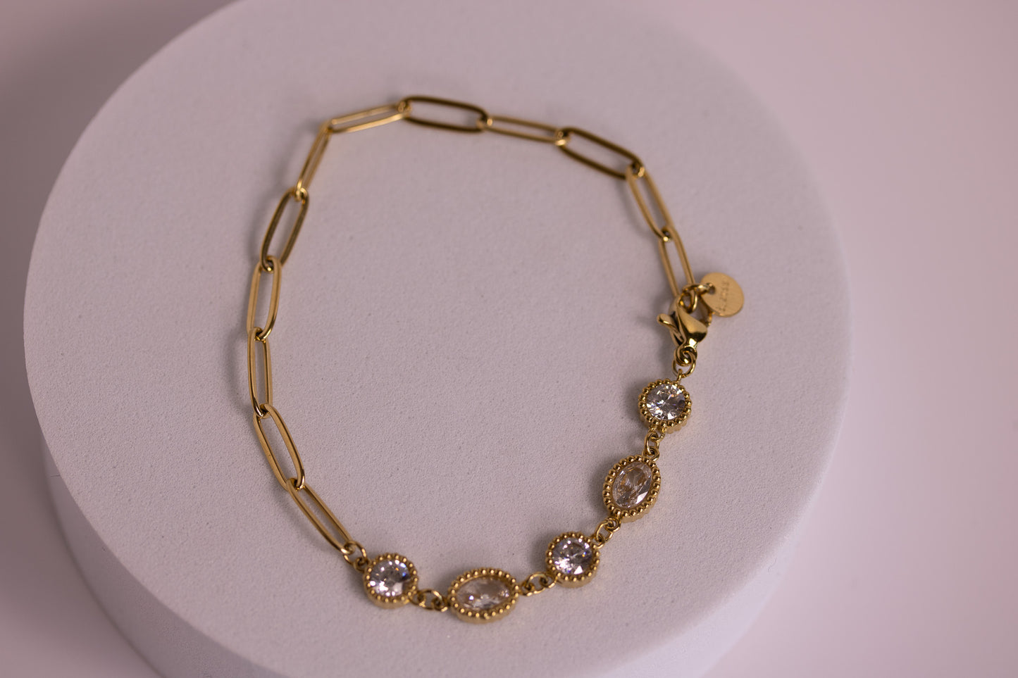 Seaglow Link Bracelet in Silver + Gold