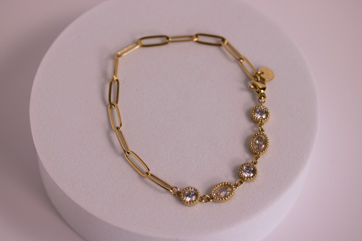 Seaglow Link Bracelet in Silver + Gold