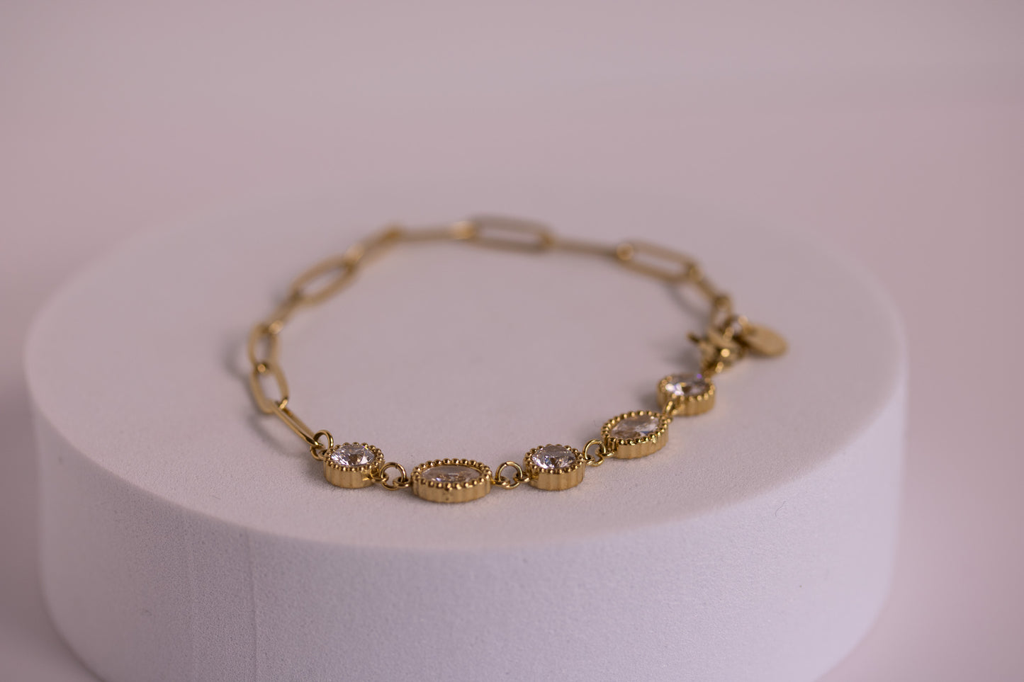 Seaglow Link Bracelet in Silver + Gold