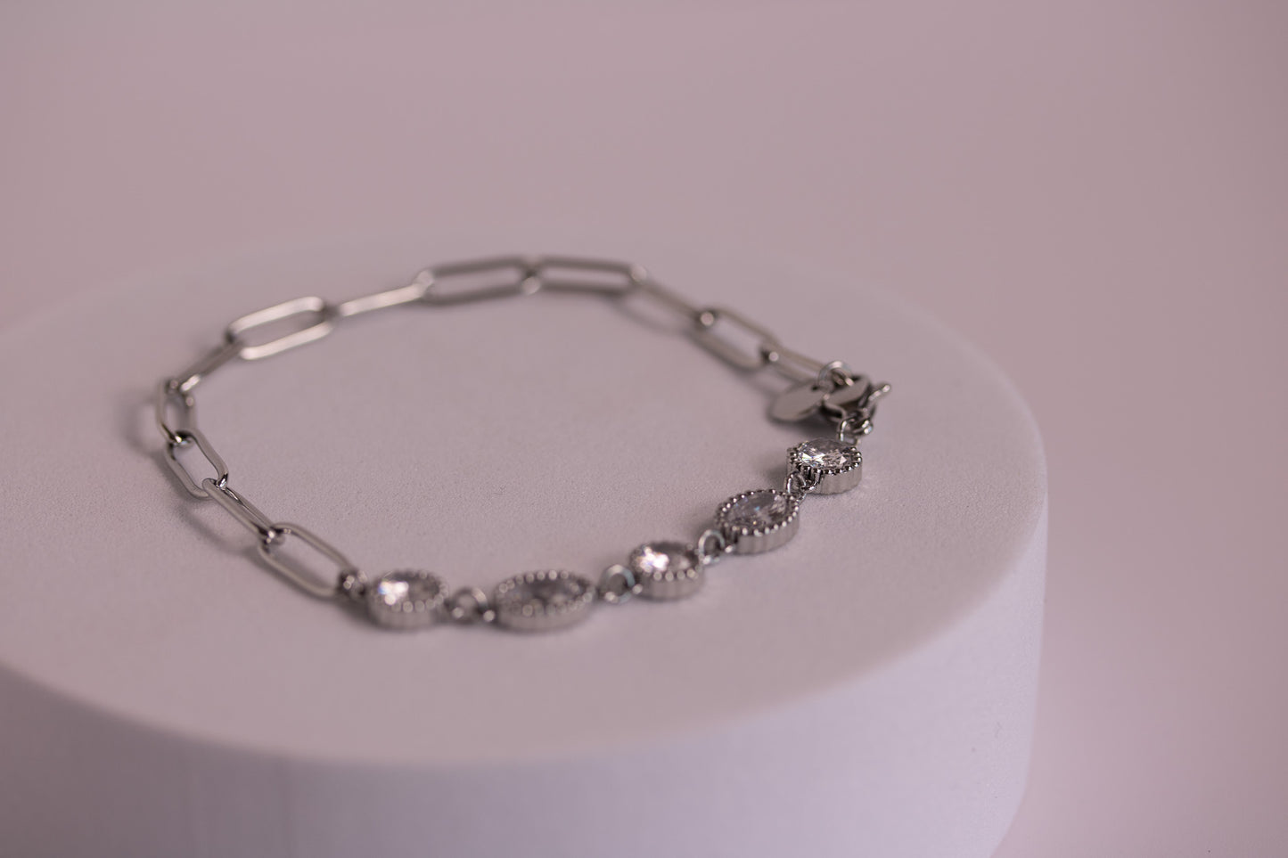 Seaglow Link Bracelet in Silver + Gold