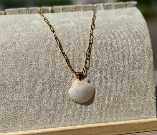 The Paperclip Necklace - Ivory Seashell Edition