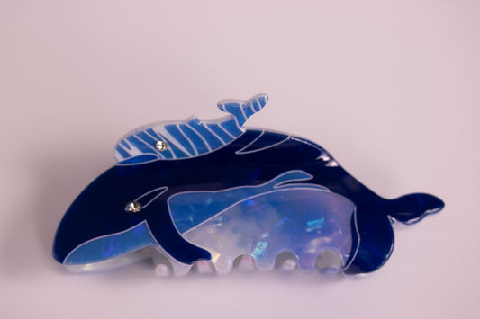 Blue Whale Claw Clip