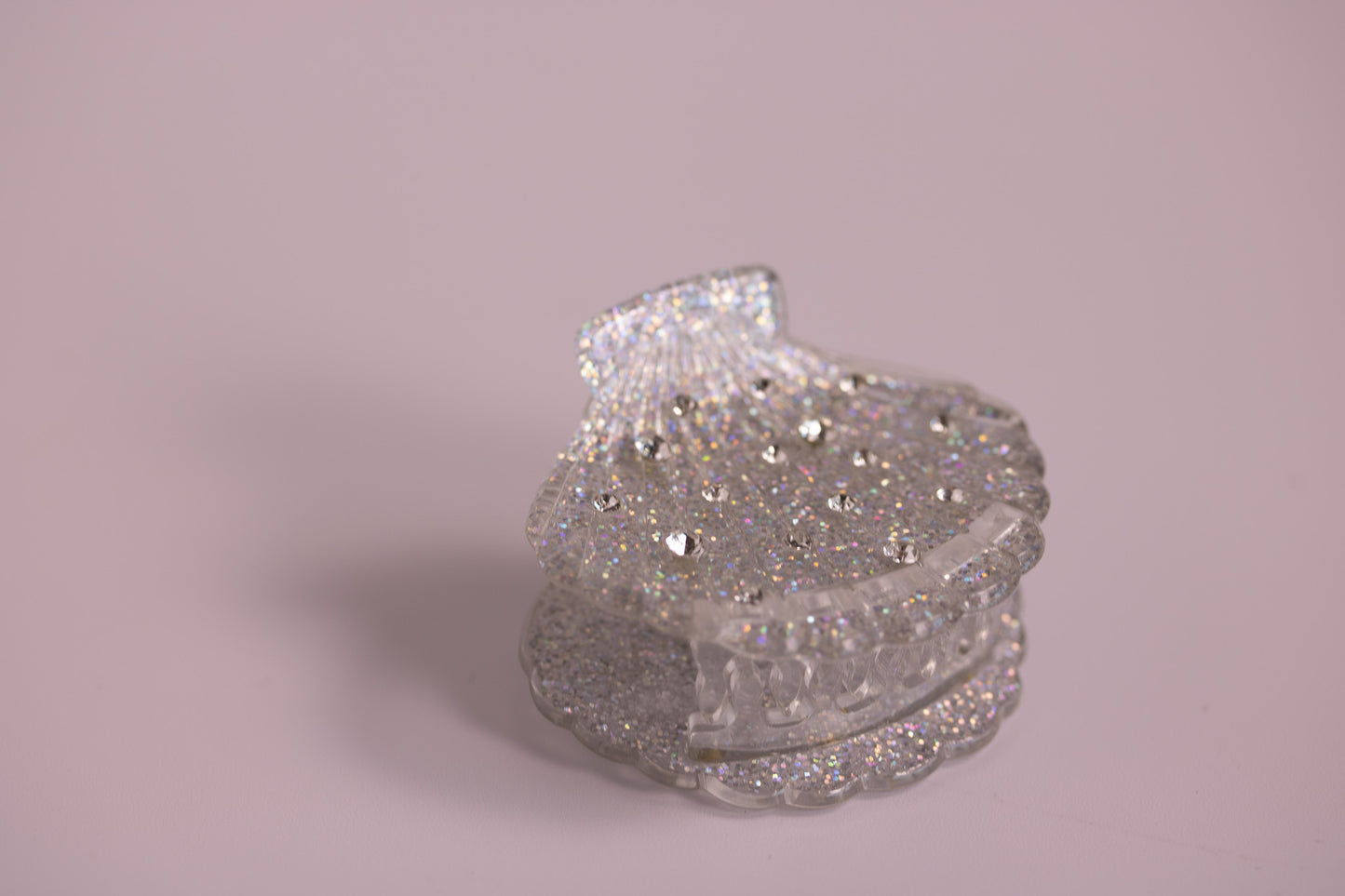 Shimmering Seashell Claw Clip