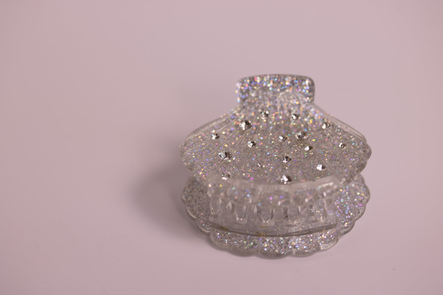 Shimmering Seashell Claw Clip