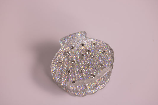 Shimmering Seashell Claw Clip