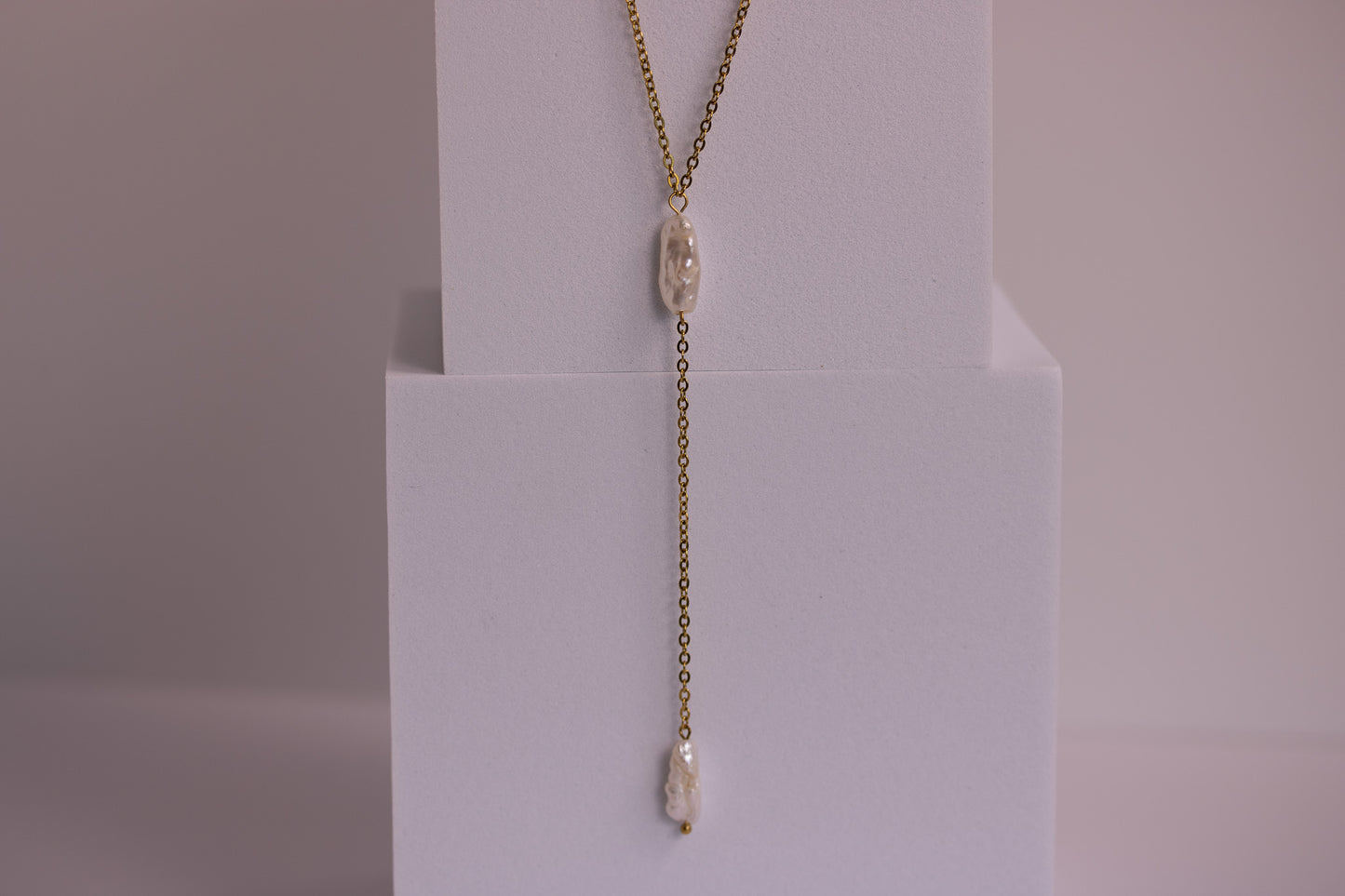 Luna Drip Lariat Necklace