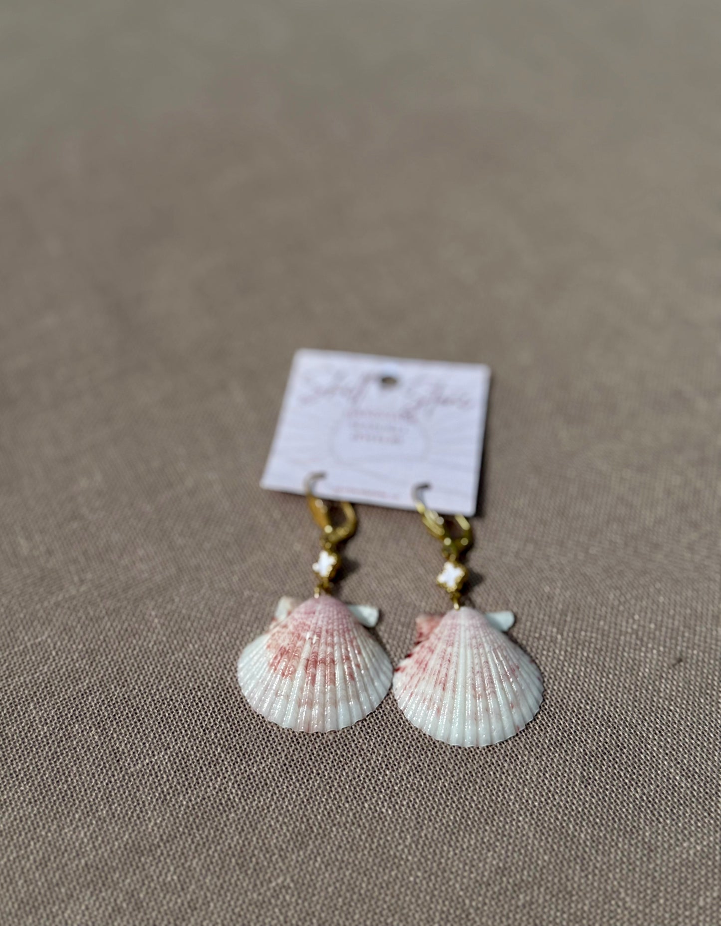 Shellboard Star Earrings