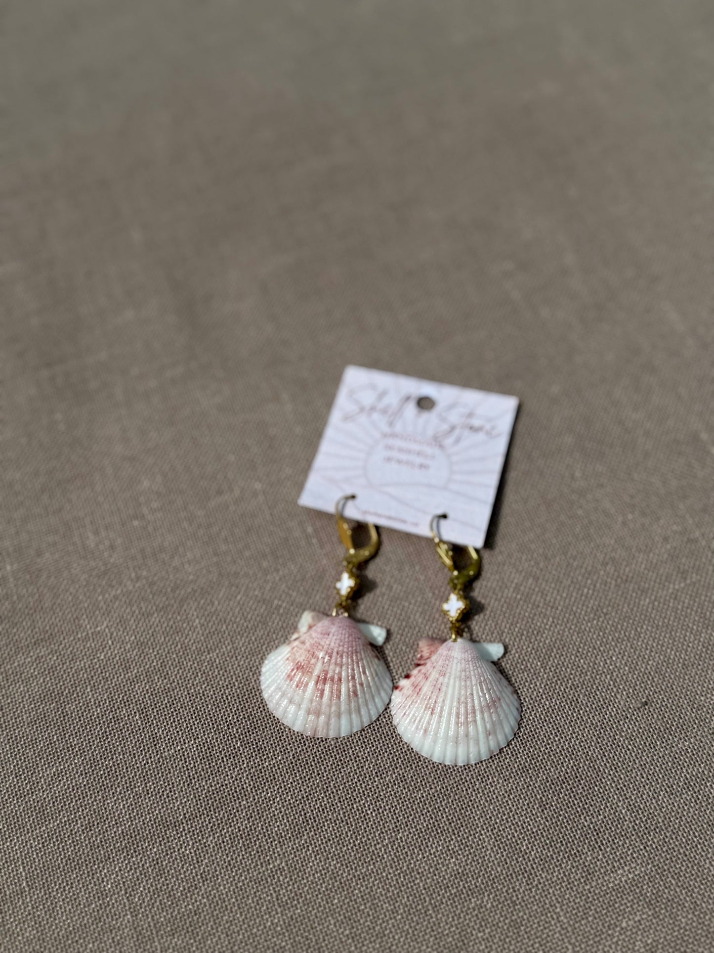 Shellboard Star Earrings
