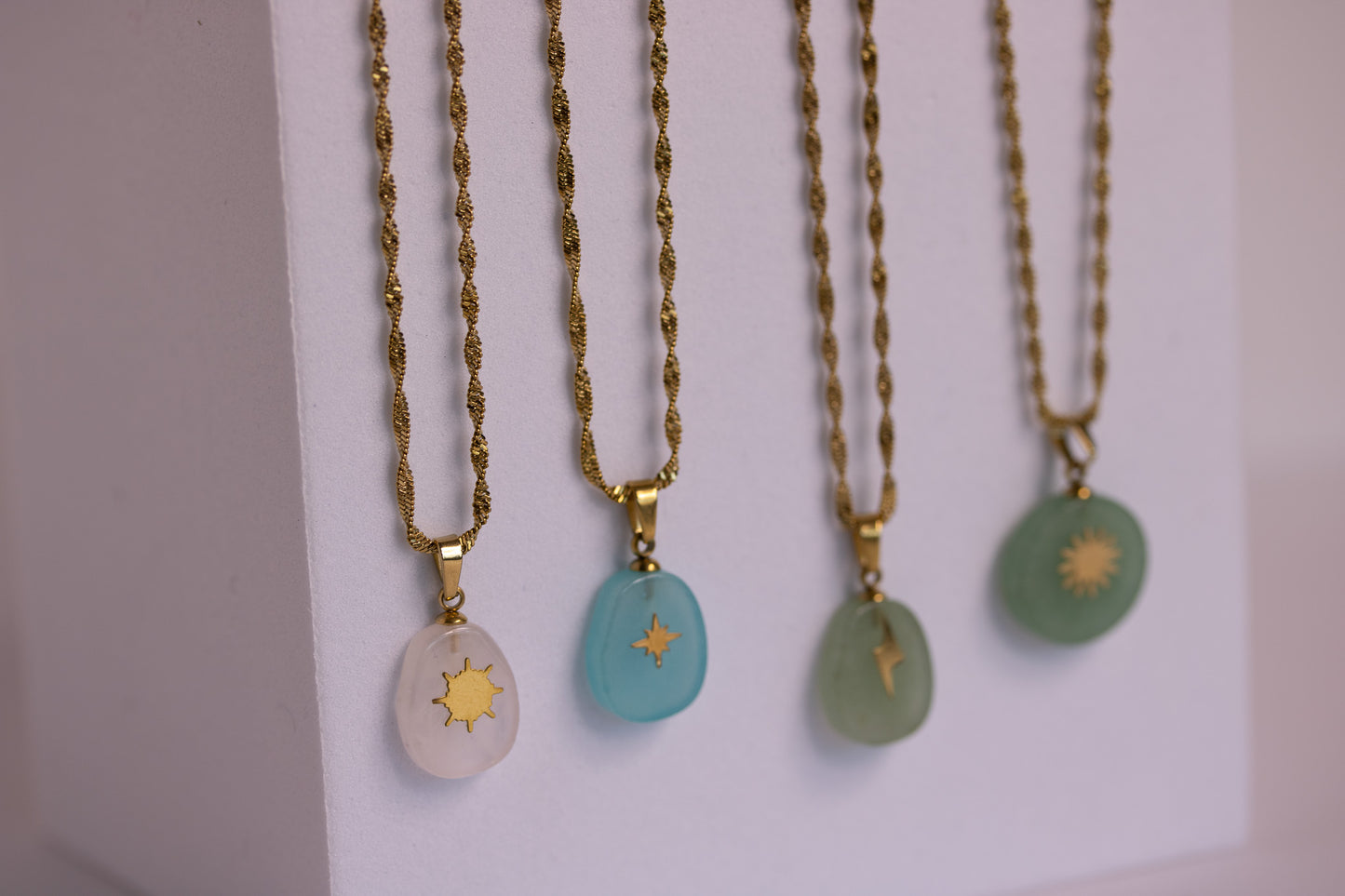 Seamist Pebble Necklace in Various Colors