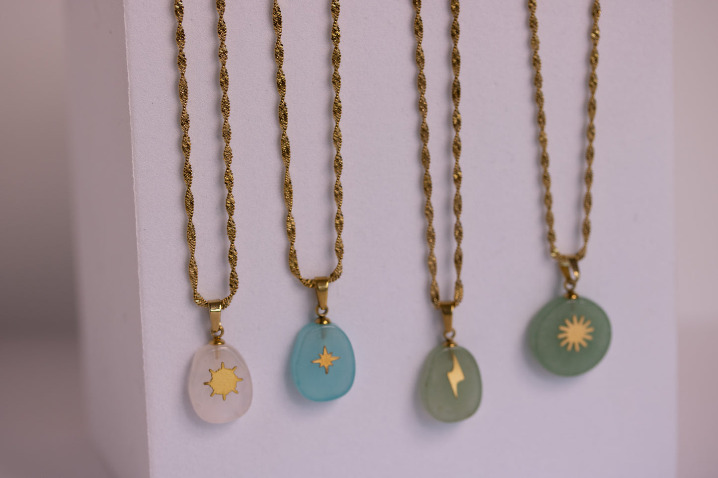 Seamist Pebble Necklace in Various Colors